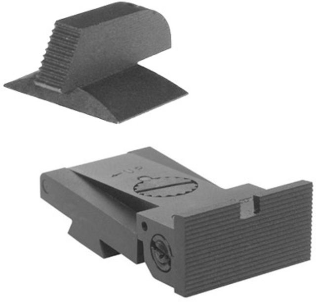 Kensight BoMar BMCS 1911 Set w/ Serrated Front Bevel Square Blade Black - Kensight
