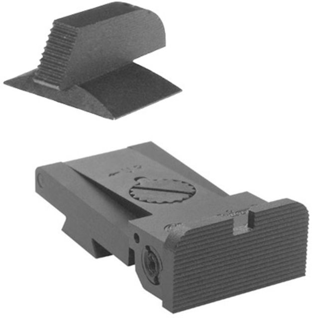 Kensight BoMar BMCS 1911 Set w/ Serrated Front Bevel Rounded Blade Black - Kensight