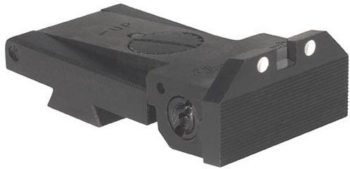 Kensight BoMar BMCS 1911 Sight with Beveled Blade Arctic White Dot Black