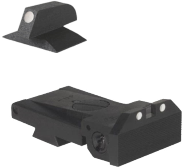 Kensight Bomar BMCS Adjustable Target 1911 Rear Sight Beveled Corners w/ 0.200in Tall Black