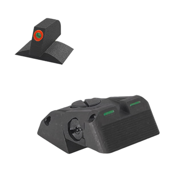 Kensight DAS Adjustable Bar-Dot-Bar Tritium Rear Night Sight Orange