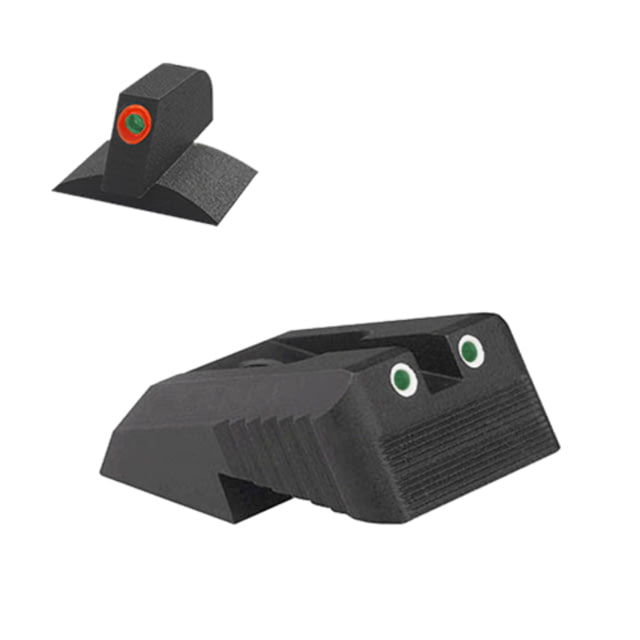 Kensight DFS Serrated Blade Fixed Rear 1911 Night Sight Orange - Kensight