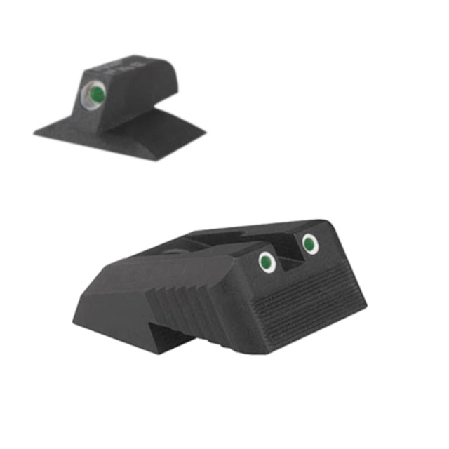 Kensight DFS Serrated Blade Fixed Rear 1911 Night Sight w/Contoured Profile Black - Kensight