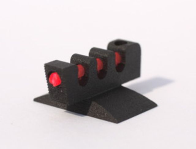 Kensight Fiber Optic Front Sight 0.118in Wide Blade Contoured Base 0.200in Tall Black