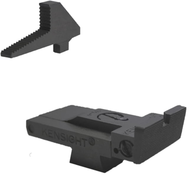 Kensight GI Series Adjustable Square Pistol Sight 1911 Gov't Springfield Tenon Rear/Front Black - Kensight