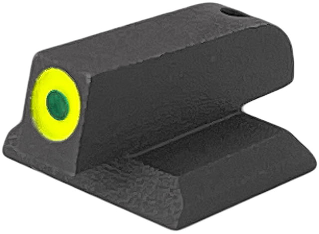 Kensight ProGlo Beveled Flat Base Tritium Pistol Night Sight Springfield Armory Front Black Lumi Green Black Black - Kensight