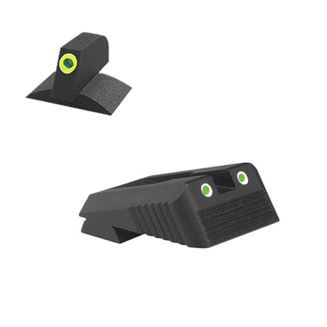 Kensight Kimber Tritium Contoured Tritium Pistol Night Sight Set Green Black - Kensight