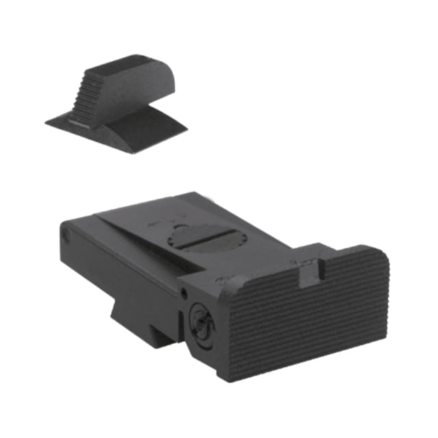 Kensight LPA TRT Contoured Rounded Pistol Sight 1911 Rear/Front Black - Kensight