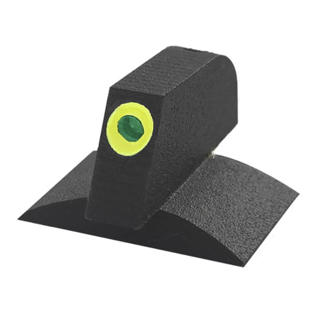 Kensight ProGlo Ramped Tritium Pistol Night Sight Front 0.150in Tall Green Outline Black - Kensight
