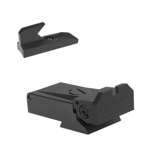 Kensight Ruger MKII MKIII & MKIV Adjustable Target 1911 Rear Sight Set w/Beveled Blade Black - Kensight