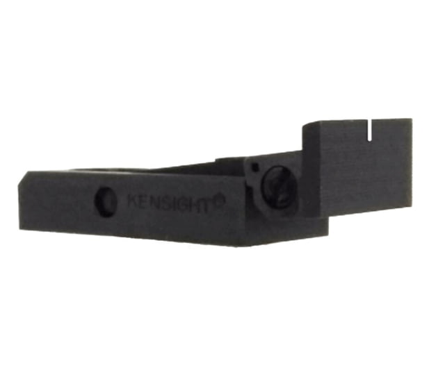 Kensight Flat Base Fully Serrated Square Sight Blade Silhouette Sight Black - Kensight