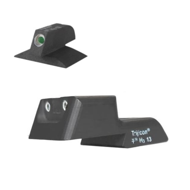 Kensight SLAM Contoured Tritium Pistol Night Sight 1911 Rear/Front White Black - Kensight