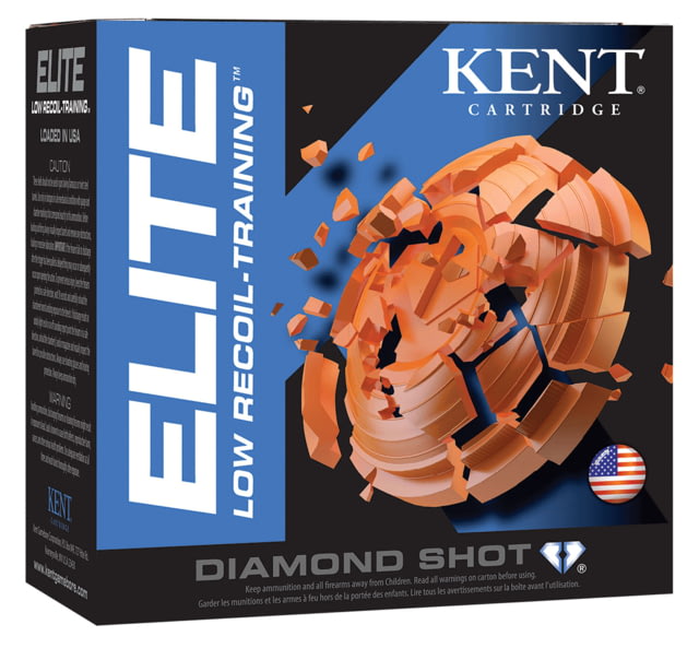 Kent Cartridge Elite Low Recoil/Training 12 Gauge 3/4oz 2.5in Shotgun Ammo 25 Rounds t Cartridge Elite Low Recoil/Training 12 Gauge 3/4oz 2.5in Shotgun 25 Rounds Ammo