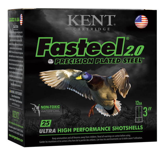 t Cartridge Fasteel 2.0 12 Gauge 1-3/8 Oz 3in BB Shotgun 25 Rounds Ammo