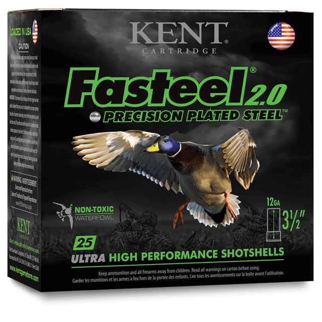 t Cartridge Fasteel 12 Gauge 1.25 Oz 3in 4x6 Centerfire Shotgun 25 Rounds Ammo