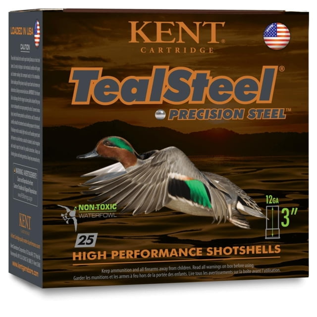t Cartridge Teal Steel Shotshells 12 Gauge 1-1/4oz 3in 6 Shot Shotgun 25 Rounds Ammo