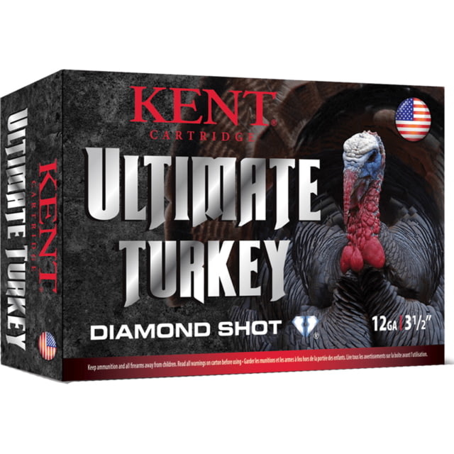 Kent Cartridge Ultimate Turkey Diamond Shot 12 Gauge 2 oz 3in Shotgun Ammo 10 Rounds