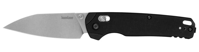 Kershaw Bel Air XL Folding Knife 3.4" Reverse Tanto Blade Plaine Edge CPM MagnaCut Blade Steel 7.95" Overall Length DuraLock Stonewashed Finish Silver - Kershaw