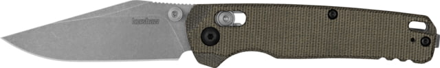 Kershaw Bel Air Folding Knife 3.05in CPM MagnaCut Stainless Steel Clip Point Micarta Olive Handle