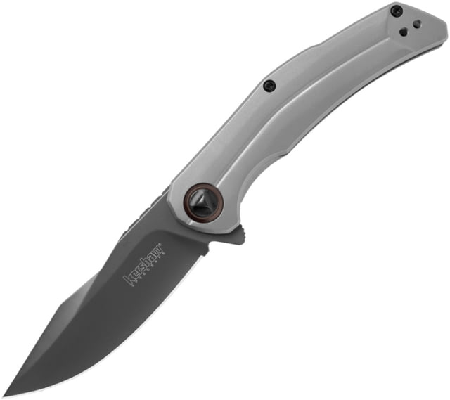 Kershaw Believer Framelock A/O 3.25 in Assisted Opening Folding Knife Bead blast finish stainless - Kershaw Knives