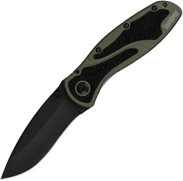 Kershaw Blur Linerlock A/O Grn Second 3.38 in Assisted Opening Folding Knife - Kershaw Knives