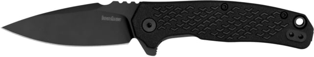 Kershaw Conduit Folding Knife 3in 8Cr13Mov Drop-point Black Black