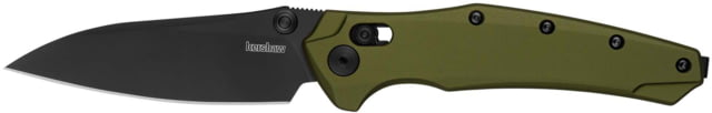 Kershaw Bareknuckle Folding Knife 3.5in CPM MagnaCut Modified Sheepsfoot Aluminum OD Green Handle