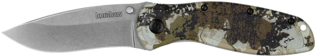 Kershaw Blur Assisted Opening Folding Knife 3.4in 14C28N Recurve Aluminum Camo Handle