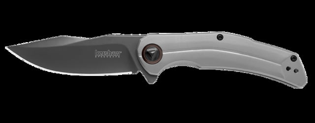 Kershaw Believer Assisted Folding Knife 3.25in 8Cr13MoV Drop Point Blade Stainless Steel Handle - Kershaw