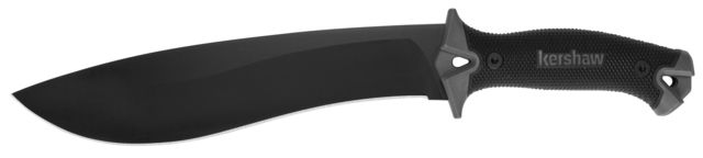 Kershaw Camp 10 Fixed Blade Knife 10in 65Mn Recurve Blade Full Tang/Glass-Filled Nylon Handle