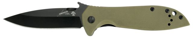 Kershaw Emerson CQC-4K Folding Knife 3.25in 8Cr14MoV Drop Point Blade G10 Front/410 Stainless Steel Back Handle
