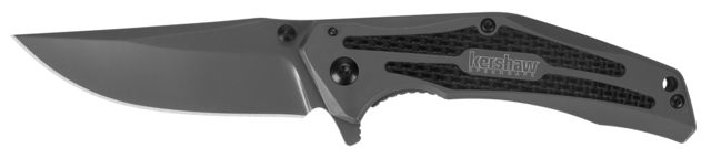 Kershaw Duojet Assisted Folding Knife 3.25in 8Cr13MoV Clip Point Blade Stainless Steel/Carbon Fiber Handle Box