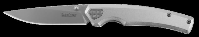 Kershaw Epistle Folding Knife 3 in 8Cr13MoV Drop Point Aluminum Gray Handle - Kershaw