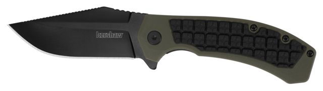 Kershaw Faultline Folding Knife 3in 8Cr13MoV Drop Point Blade Glass-Filled Nylon/Rubber Insert Handle Box