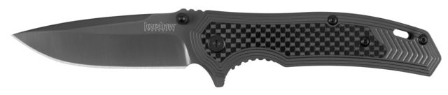 Kershaw Fringe Assisted Folding Knife 3in 8Cr13MoV Drop Point Blade Stainless Steel/Carbon Fiber Insert Front Handle Box
