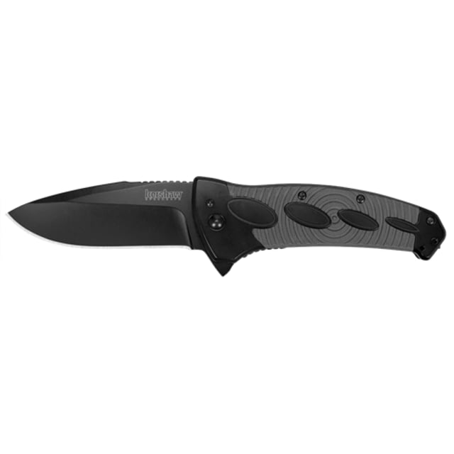 Kershaw Identity  Folding Knife 3.5 in 8Cr13MoV black-oxide coating Drop Point Glass-Filled Nylon Black/Gray - Kershaw