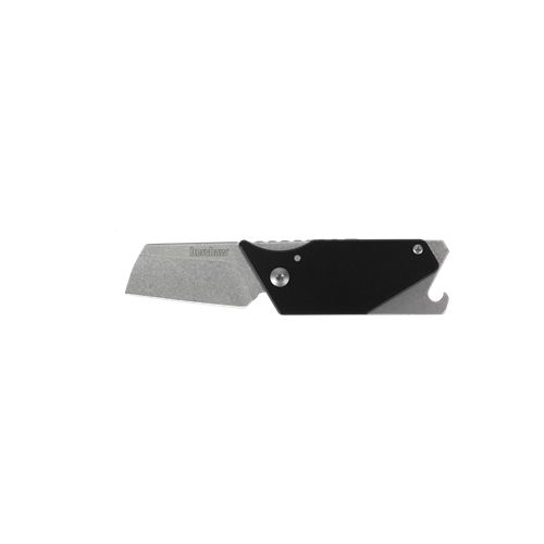 Kershaw Pub Black Sinkevich Carabiner Folding Knife 1.6in 8Cr13MoV Wharncliffe Blade Aluminum Front/Stainless Steel Back Handle - Kershaw
