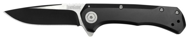 Kershaw Showtime Assisted Folding Knife 3in 8Cr13MoV Drop Point Blade Black Stainless Steel Handle Box - Kershaw
