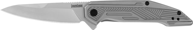 Kershaw Terran Assisted Folding Knife 3.125in 8Cr13MoV Drop Point Blade Stainless Steel Handle - Kershaw