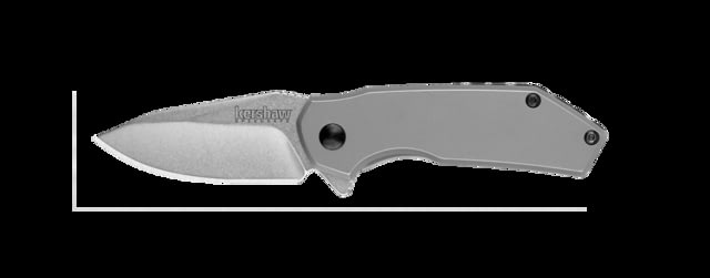 Kershaw Valve Assisted Folding Knife 2.25in 4Cr14 Drop Point Blade Stainless Steel Handle