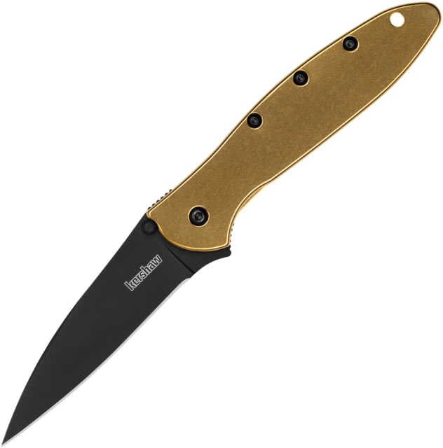 Kershaw Leek Framelock A/O Gold/Blk KS