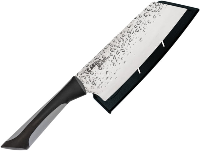 Kai Housewares Luna Asian Utility Knife 12in Overall 6.25in Hammered High Carbon Stainless Blade Black/Gray Rubberized Synthetic Handle - Kai Housewares