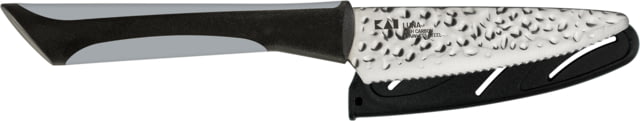 Kershaw Luna Citrus Kitchen Knife 4 in Hammered Finish 1.4116 Stainless Steel Drop Point Blade Rubberized Synthetic Black/Gray Handle - Kershaw Knives