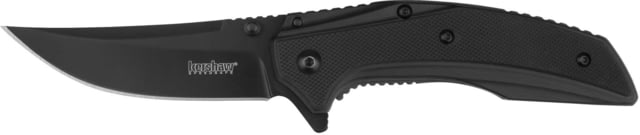 Kershaw Outright Black Folding Knife 3in 8Cr13MoV Blade Steel Black Handle Frame Lock