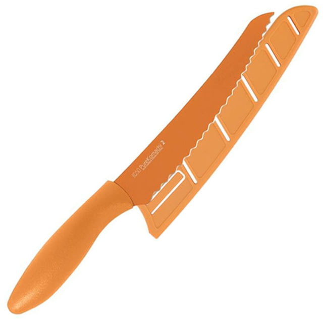 Kai Housewares PK2 Bread Knife 8 in Orange Handle/Blade w/Sheath K - Kai Housewares