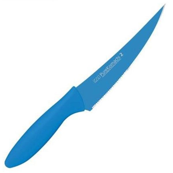 Kai Housewares PK2 Multi Utility Knife 6 in Blue Handle/Blade Combo Edge w/Sheath K - Kai Housewares