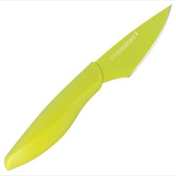 Kai Housewares PK2 Paring Knife 3.5 in Light Green Handle/Blade w/Sheath K - Kai Housewares