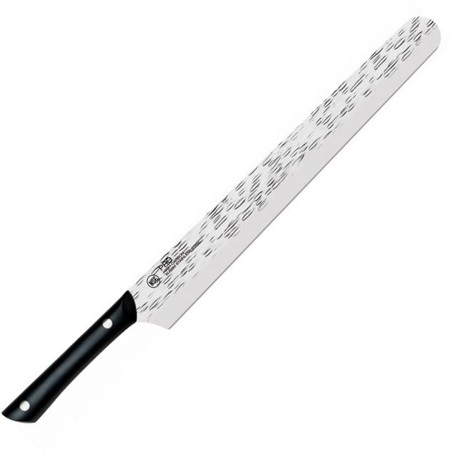 Kai Housewares Professional Slicing/Brisket Kitchen Knife 17.25in Overall 12in Hammered Finish Aus-6M SS Blade Black Pom Handle Full Tang Black - Kai Housewares
