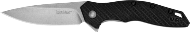 Kershaw Shoreline Assisted Opening Folding Knife 3in D2 Drop Point Glass-Filled Nylon Black Handle
