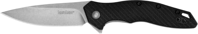 Kershaw  Shoreline Folding Knife 3.00in D2 Drop Point Black FRN Black FRN - Kershaw